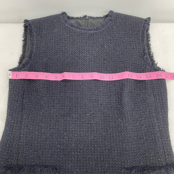 Blue Les Copains Midnight Blue 2 Piece Set Blazer & A Line Dress Suit Size 40 - Picture 6 of 16